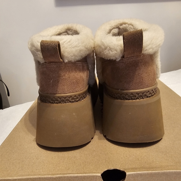 Coach Christina Shearling Platform Boots - Picture 2 of 5